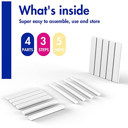 Briopaws Adirondack Side Tables Set Of 2, Hdpe Weather Resistant Outdoor Table, 2-Shelf Plastic End Table For Poolside Indoor Outside Front Porch Living Room Patio Backyard, 14 X13 Inch, White #TOP6