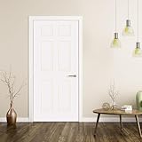 Kimberly Bay Slab 6-Panel Colonial White with Bore Hole 80x18