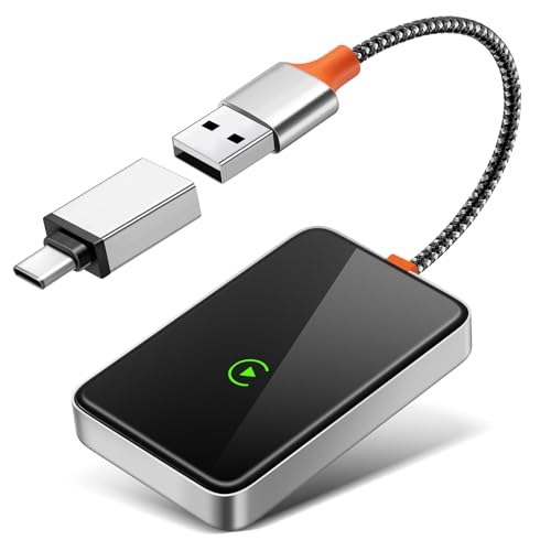 YIPOCKY Wireless CarPlay Adapter, Converts Wired to Wireless CarPlay Dongle,