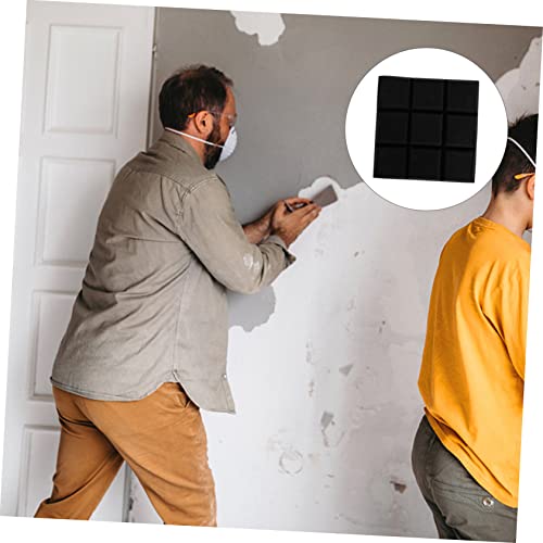 TOYANDONA 4 piezas Paneles acústicos de absorción de sonido Auto-adhesivos Tableros de esponja de alta densidad para reducción de ruido para estudios de grabación oficinas y teatros en casa miniatura 6
