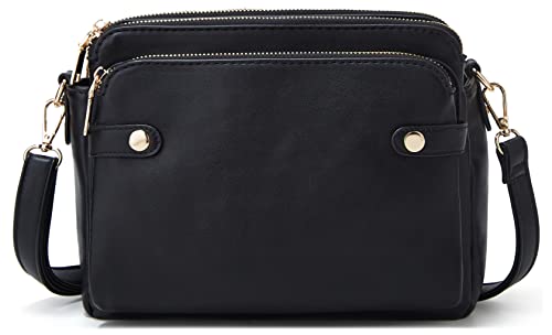 Crossbody Bags For Women Three-Layer Shoulder Bag Vegan Leather Multiple Compartments Handbag Purses Satchel Hobo Clutch 2023 #TOP1