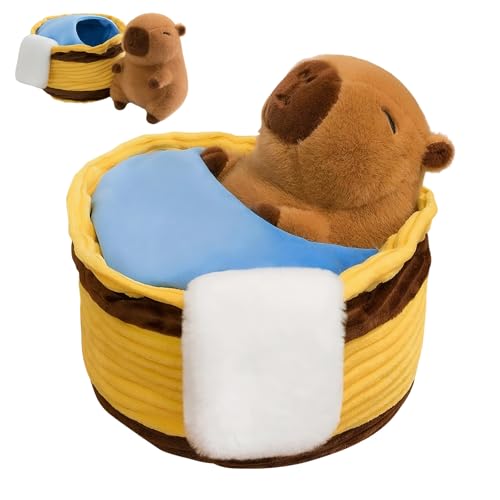 カピバラ ぬいぐるみ,カートゥーン 収集可能な ソフトトイ,お風呂のカピバラぬいぐるみ - 学生寮向け ソファ向け 保育園向け リビング向け 車向け 寝室向け 男の子向け 女の子向け 幼児向け 誕生日向け