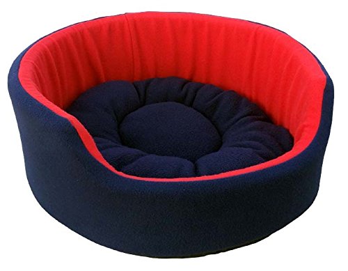 Image of Fluffy's Polyester Luxurious Both Side Soft Dog /Cat Bed (Red, Medium)
