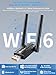 HUAZHUN USB Wireless Network Adapter for PC/Laptop, AX900Mbps USB WiFi 6 Adapter Supports 2 x 5dBi Antenna Supports Bluetooth 5.4 Dual Band 2.4/5GHz, 802.11ax, WPA3, Supports Windows 11/10/8.1/8/7