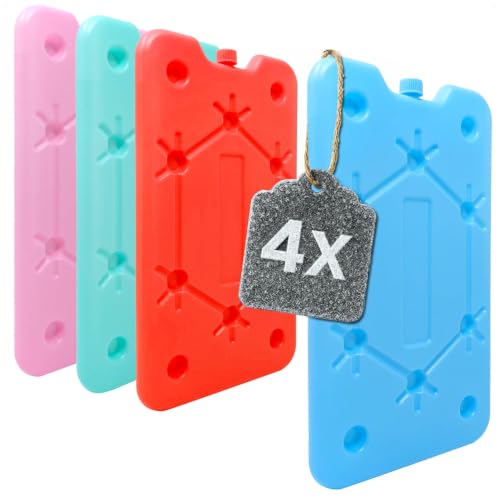 COM-Four® 4X Compresse Froide Extra Plate - idéale pour Les glacières et Les Sacs isothermes - Blocs...
