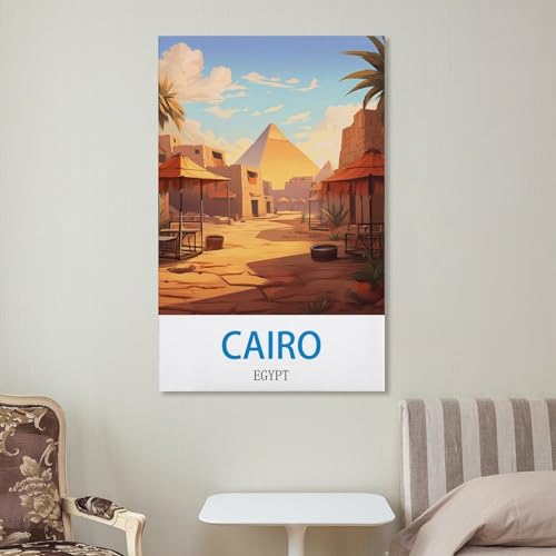 Impression sur toile Le Caire Égypte NABIQUE grand format 50x75 - 7