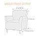 SONNACH Stretch Chair Covers with Arms 1-Piece Banquet Armchair Slipcover Velvet Mid Century Modern Armchair Slipcover Anti-Slip Furniture Protector for Living Room Friendly for Kids Pets (Yellow)