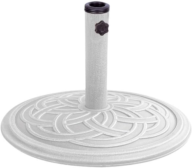 Bond Manufacturing 60478A Gaelen Umbrella Base, 12kg, White