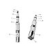 TECKEEN 1/300 Scale Saturn V Rocket and Launch Pad Model Paper Model Diecast Rocket Model for Collection (Unassembled Kit)