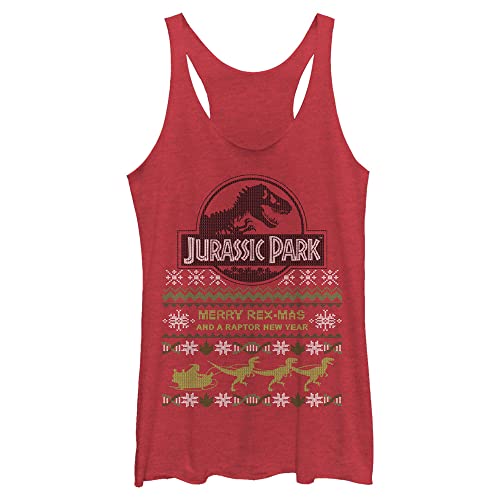 Jersey Jurassic Park Merry Rex-mas para mujer ideal en fiestas navideñas y cenas de empresa