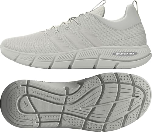 adidas Damen Cloudfoam Flex Elastic Laces Shoes, Chalk White/Core White/Matte Silver, 40 EU – Ansicht 9