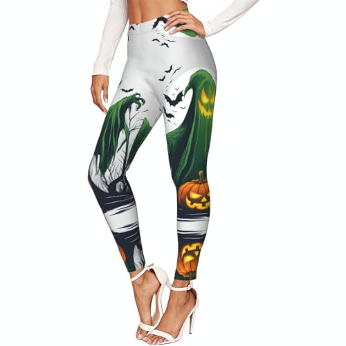 Leggings de Halloween para mujer pantalones de entrenamiento de tacto suave que no transparentan