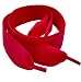 Shocking Pink Flat Satin Ribbon Shoelaces, Shoe Laces For Kids, Youths & Women's Trainers, Sneakers (120cm or 47" Long)