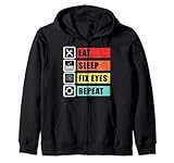 Optiker Augenoptiker Augenoptik Brille Augen Optik Optikerin Kapuzenjacke