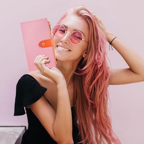 Image of Travelambo RFID Wallet Women Bifold Multi Card Wallet Case with Zipper Pocke Credit Card Holder for Women