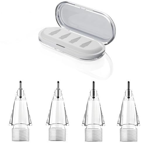 JUNOVA for 2025 Apple Pencil�����p�`�b�v Apple Pencil �y���� - ���̂悤�ȏ����S�n�A�É��E��ʕی�Ή� (Pro/��2/��1/USB-C) �y�{�b�N�X��4���� 2B��+4B �e2�{�z