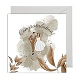 WBdesignz Karte mit Umschlag - Hochzeitskarte congratulations Karte Glückwunschkarte Hochzeitsglückwunschkarte (XXL 22 x 22 cm, Congratulations Hochzeit)