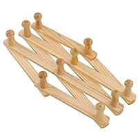 Coat Rack Shelf Wall Mounted Expandable Accordion Peg Coat Rack Hanger Hat Closet Hook with 10 Hooks