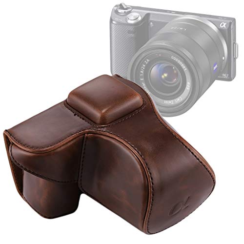 Housse sac en cuir PU pour appareil photo Sony NEX 5N 5R 5T objectif 16-50mm 18-55mm noir - 7