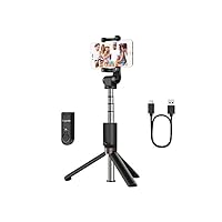 AFAITH Asta Selfie Stick Bluetooth Treppiede Monopiede con Telecomando Ricaricabile Supporto...