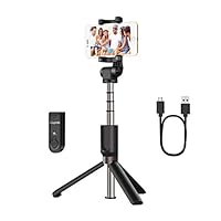 AFAITH Asta Selfie Stick Bluetooth Treppiede Monopiede con Telecomando Ricaricabile Supporto...