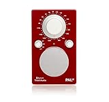Tivoli Audio PAL BT - Bluetooth Portable AM/FM Radio in High Gloss Red/White