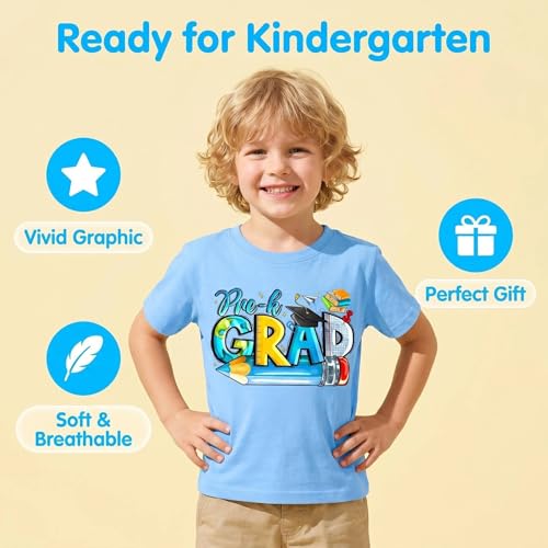 Image of Preschool Graduation Shirt for Kids Pre-K Grad Gifts for Girls Boys T-Shirt Top