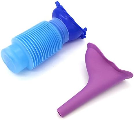 HYSH 2 pcs Emergency Urinal Women Mini Outdoor Portable Shrinkable Travel Car Camping Pee Urine Bottle Personal Mobile Toilet for Kids Adult Camping Car Travel Traffic Jam and Queuing