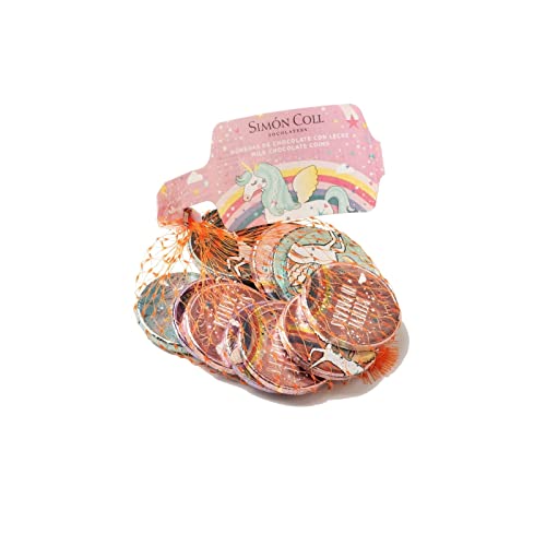 Chocolates Simón Coll (Red Monedas Unicornio) de Chocolate con Leche - Chocolatinas Infantiles Cover