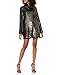 Produktbild Kendall + Kylie Damen Sequin Mock Neck Dress Lssiges Kleid, Silber/Mehrfarbig, Mittel