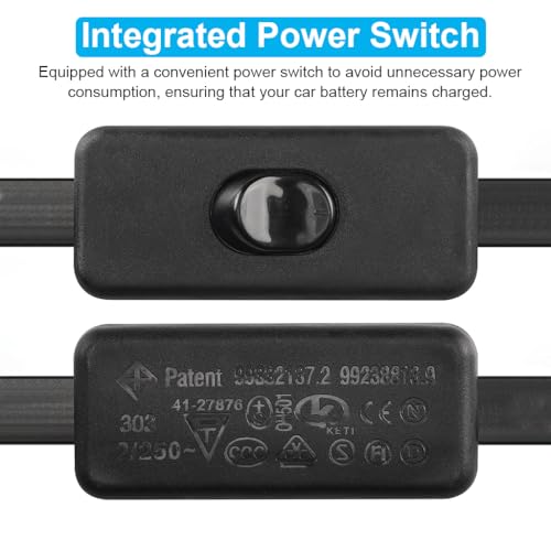 Image of STHIRA OBD2 Extension Cable, 16 Pin Extension Cable for OBDII Scanner, 23.6'' Ultra-Thin OBDII Male to Female Extension Cable Diagnostic Extender Cord Adapter