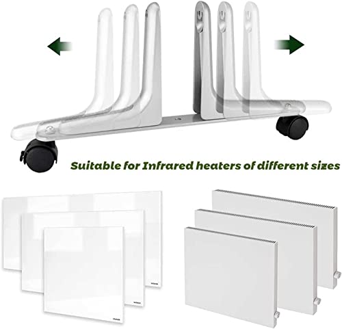 Supports pour chauffages infrarouges universels lot de 2 pieds alu 20kg - 6