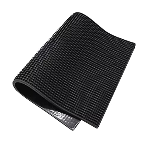 Tapis de fer à lisser noir Housoutil en PVC épais antidérapant pour station de coiffage