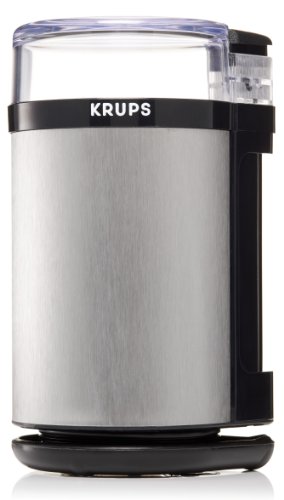 KRUPS GX4100 Electric Spice Herbs and Coffee Grinder with Stainless Steel Blades and Housing, 3-Ounce, Gray - Thumbnail 2