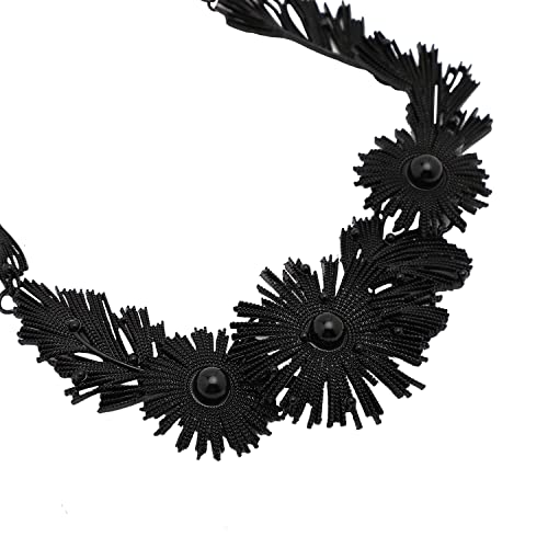 Image of SOHI Contemporary Necklace for Women and Girls, Necklace with Chain detailing for women, Statement jewellery, Fashion Jewellery for women, Imitation, ladies