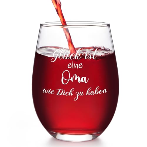Joymaking wijnglas cadeau voor oma
