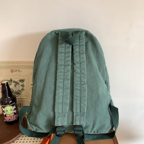 Image of AFGWK Vintage Canvas Backpack for Women Grunge Hippie Cute Boho School