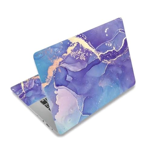 Image of DINKY Laptop Skin Sticker Decal, 12 inch 13 inch 13.3 inch 14 inch 15 inch 15.4 inch 15.6 inch Laptop Universal Reusable Vinyl Skin Stickers Cover Art Decal Notebook PC Personalized Protector-Purple Marble