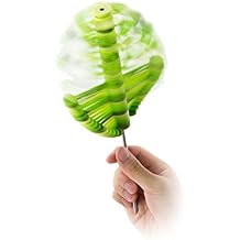 PLAYABLE ART Lollipopter Green Apple Kinetic Art Sculpture & Fidget Desk Toy for Adults & Teens | Twist-to-Transform Stress Reliever | Fibonacci Golden-Ratio Design by John Edmark
