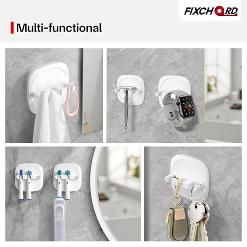 FIXCHORD Electric Toothbrush Head Holder, 2 Pieces, Bathroom Toothbrush Holder for Electric Toothbrushes with Strong 3M Sticker, Toothbrush Holder for Bathroom, White - Cosy Home Interiors FIXCHORD Electric Toothbrush Head Holder, 2 Pieces, Bathroom Toothbrush Holder for Electric Toothbrushes with Strong 3M Sticker, Toothbrush Holder for Bathroom, White - Image 7