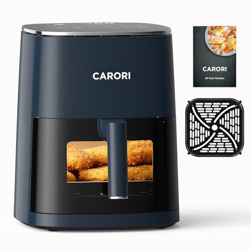 Image of CARORI 6Qt Air Fryer with Viewing Window, 12 Preset, Large Capacity, 400℉ Max Crisp, 1700W Quick Even Easy Meals, Nonstick Dishwasher Safe Basket, Bake Roast Dehydrate Reheat