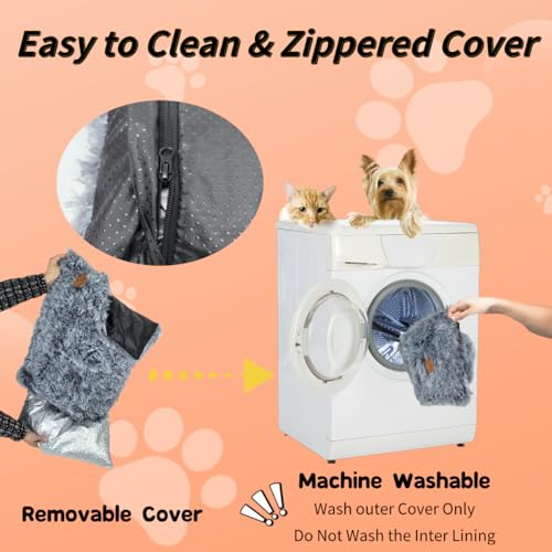 Little Bean Self Heating Pad for Dogs and Cats Heated Cat Bed Soft Warm Dog Mat Non-Electric Warming Pet Mat for Outdoor and Indoor Large Kittens Small Puppy Pets (S) - Image 4