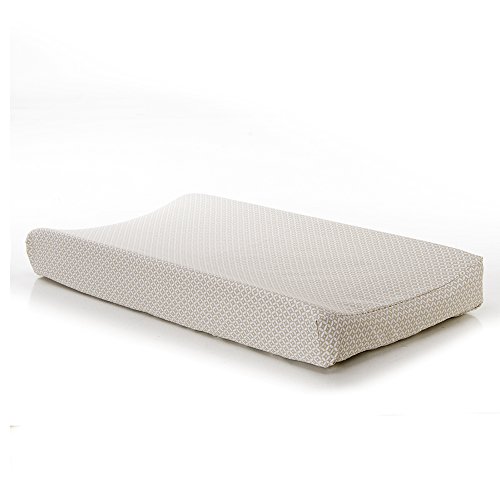 Glenna Jean Luna Changing Pad Cover, Tan/White #TOP20