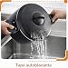 Imagen de BAKAJI Olla Scolì de 22 cm con colador integrado y asas móviles y ergonómicas