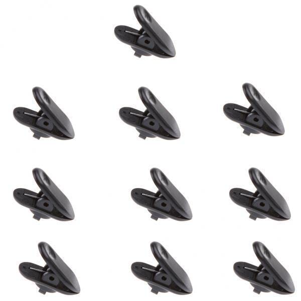 STYLEHEAVEN 10x10 Pieces Lavalier Mic Earphone Headset Tidy line Cable Collar Clip Black|Consumer Electronics|Portable Audio & Headphones|Headphones