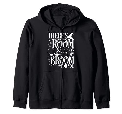 Room On My Broom For You Witch Funny Halloween Felpa con Cappuccio