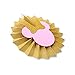 Pink and Gold Glitter Minnie Tissue Paper Fans Backdrop Decoration Girls Birthday Party Favor Set
