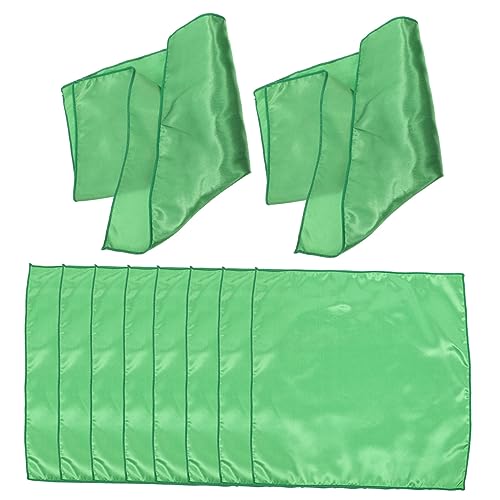 Servilletas de Tela Satinadas Verde 11.81 x 11.81 in miniatura 1