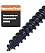 LUPANTER Structural Lag Screws 6 Inch, 50-Pack #14 X 6 Heavy Duty Black Timber Screws, Rust Resistant, Hex Head Outdoor Log/Landscaping Wood Screw, Drive Bit Included