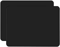 Gartful 2-Pack Large Silicone Crafting Mats 15.7x11.8in - Heat Resistant Nonstick Sheets for Epoxy Resin, Jewelry Casting, Painting, Crafts & Counter Protection, Black